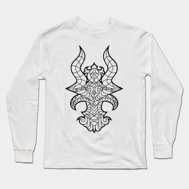 Capricorn Long Sleeve T-Shirt by elangkarosingo